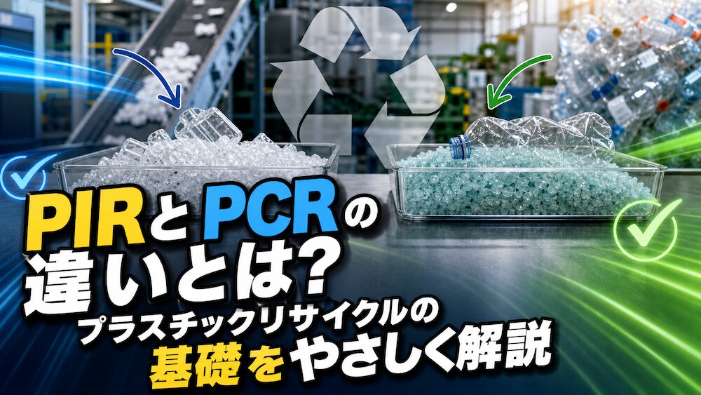PIRとPCRの違いとは？プラスチックリサイクルの基礎をやさしく解説