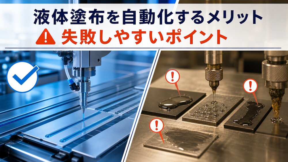 液体塗布を自動化するメリットと、失敗しやすいポイント